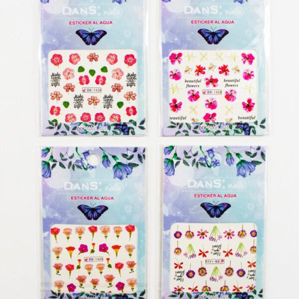 STICKER AL AGUA FLORES