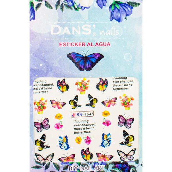 STICKER AL AGUA MARIPOSA