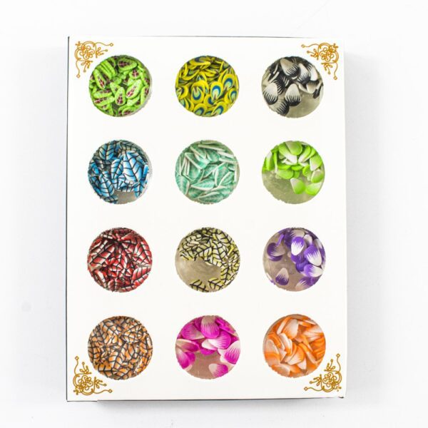 CONFETI ADORNOS SET FORMAS HOJAS