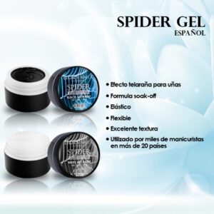 SPIDER GEL BLACK-NEGRO 10 GR. LEGACY NAILS - Imagen 2