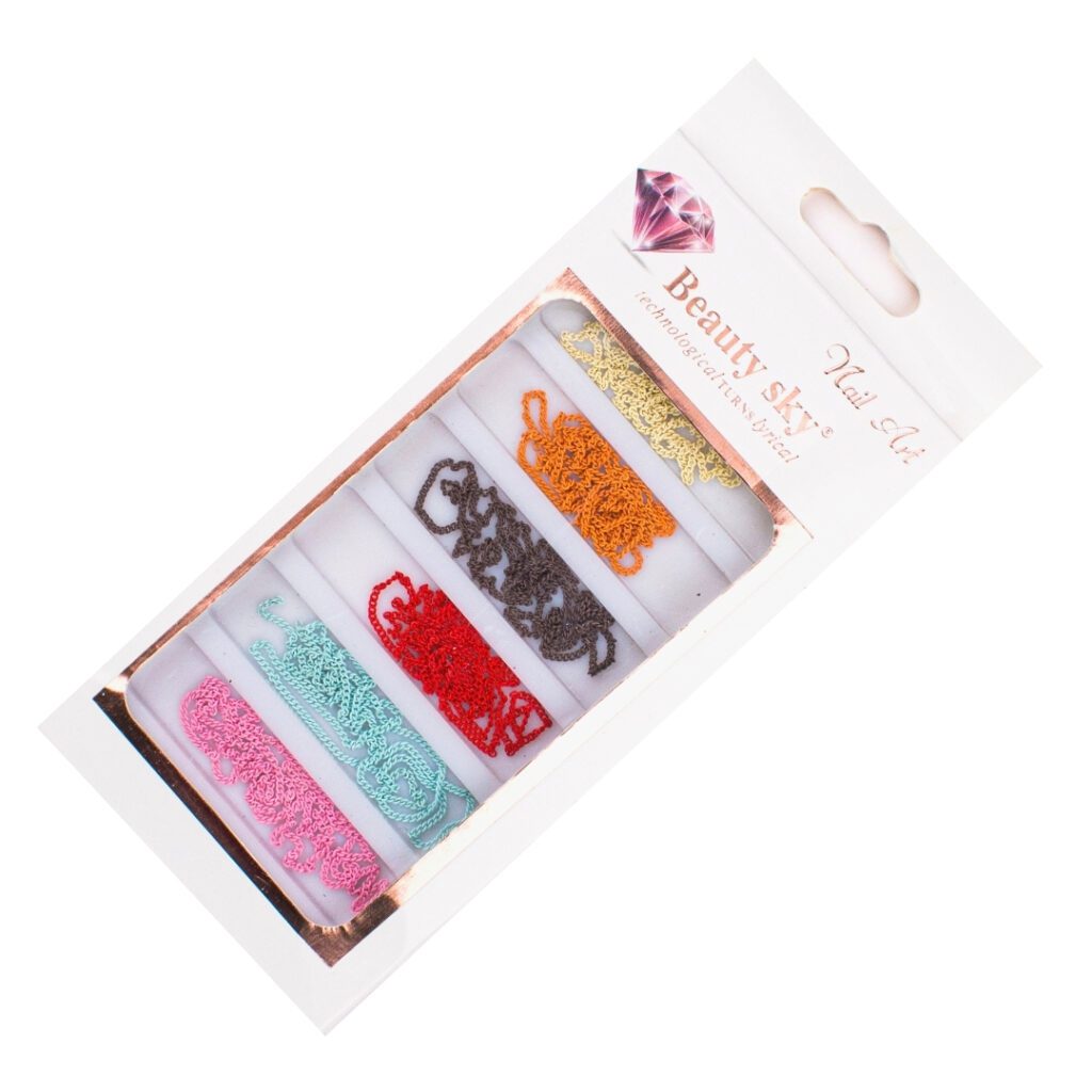ADORNO PARA UÑAS CADENITAS DE COLORES3