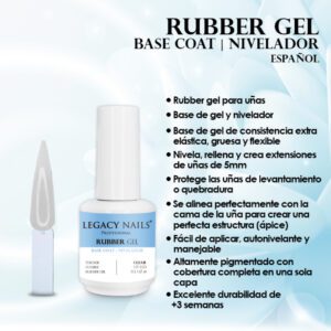 Rubber Gel Base Coat - Legacy Nails - Imagen 2