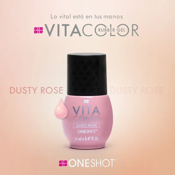 VITA COLOR DUSTY ROSE-ONE SHOT 14ML BASE RUBBER