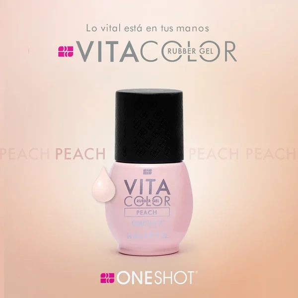 vita color peach - one shot 14ml BASE RUBBER