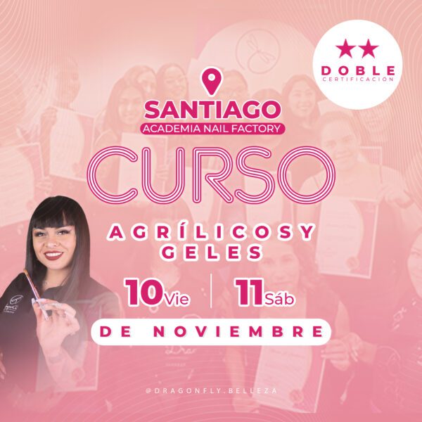 Curso Presencial: AcryPro & GellyPro Nivel Inicial en Santiago de Chile (PRE-VENTA HASTA 30 DE OCTUBRE)