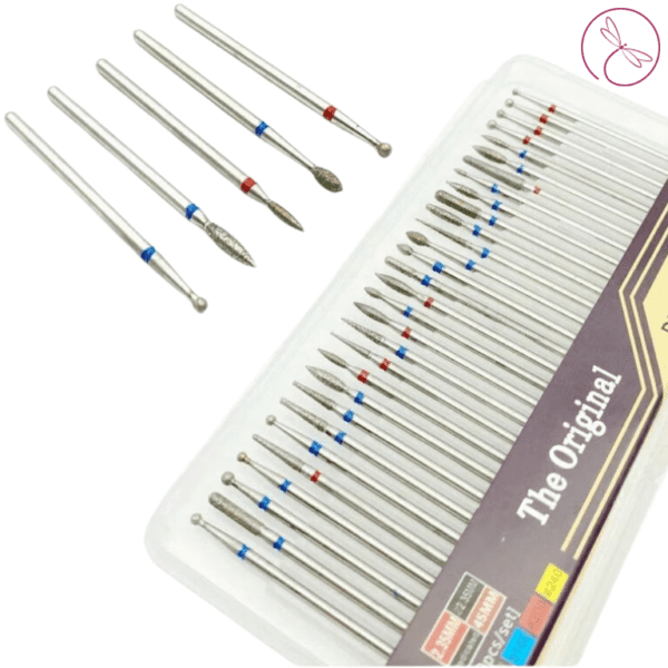 SET DE 30 FRESAS/BROCAS DE ACERO INOXIDABLE