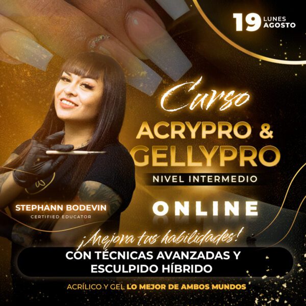 Curso Online Intermedio AcryPro & GellyPro - Estructuras Extremas y Esculpido Híbrido